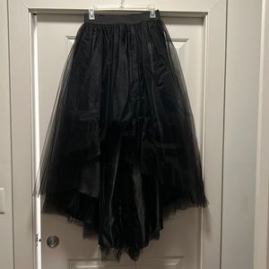 Black Tutu skirt high low